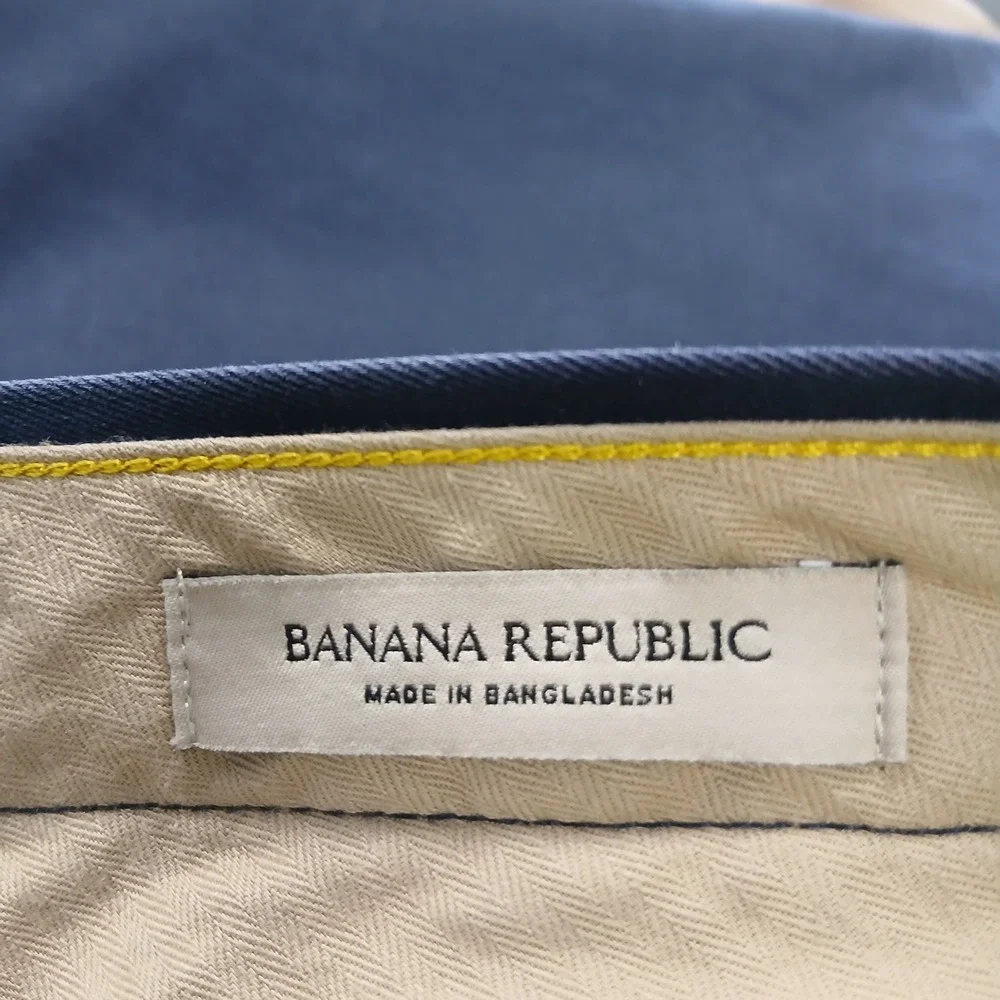 Banana Republic‎ Chino Pants Mens 36x30 Navy Blue Casual